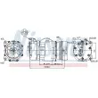 Compresseur, climatisation NISSENS 89040 - Visuel 1