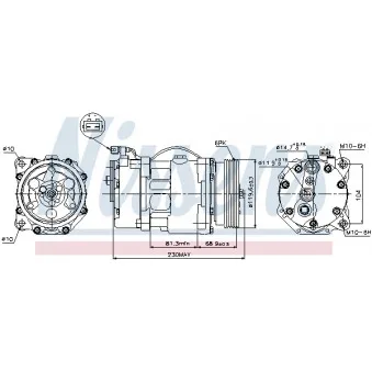 Compresseur, climatisation NISSENS 89040