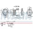 Compresseur, climatisation NISSENS 89042 - Visuel 1