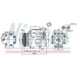 Compresseur, climatisation NISSENS 89047 - Visuel 1