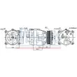 Compresseur, climatisation NISSENS 89048 - Visuel 1