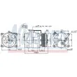 Compresseur, climatisation NISSENS 89060 - Visuel 1