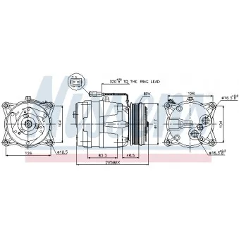 Compresseur, climatisation NISSENS 89060