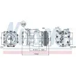 Compresseur, climatisation NISSENS 89061 - Visuel 1