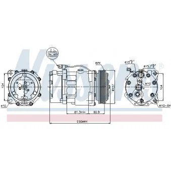 Compresseur, climatisation NISSENS 89061