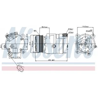 Compresseur, climatisation NISSENS 89062