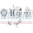 Compresseur, climatisation NISSENS 89064 - Visuel 1