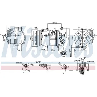 Compresseur, climatisation NISSENS 890650