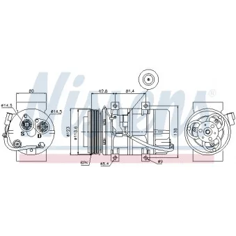 Compresseur, climatisation NISSENS 89069