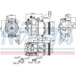 Compresseur, climatisation NISSENS 89073 - Visuel 1