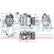 Compresseur, climatisation NISSENS 89075 - Visuel 1