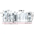 Compresseur, climatisation NISSENS 89077 - Visuel 1