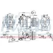 Compresseur, climatisation NISSENS 89080 - Visuel 1