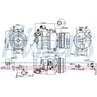 Compresseur, climatisation NISSENS 89080