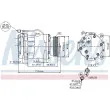 Compresseur, climatisation NISSENS 89088 - Visuel 1