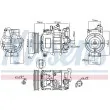 Compresseur, climatisation NISSENS 89111 - Visuel 1
