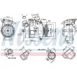 Compresseur, climatisation NISSENS 89116 - Visuel 1