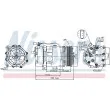 Compresseur, climatisation NISSENS 89117 - Visuel 1