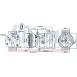 Compresseur, climatisation NISSENS 89121 - Visuel 1