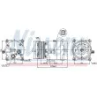 Compresseur, climatisation NISSENS 89122 - Visuel 1