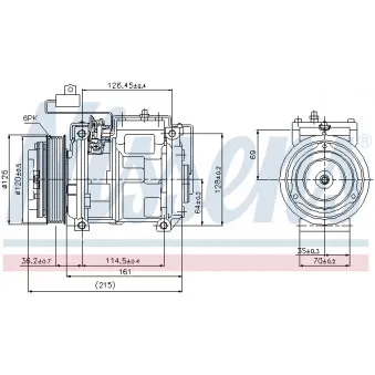 Compresseur, climatisation NISSENS 89132