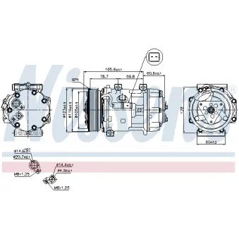 Compresseur, climatisation NISSENS 89136