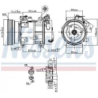 Compresseur, climatisation NISSENS 89148