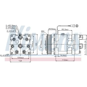 Compresseur, climatisation NISSENS 89171