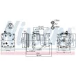 Compresseur, climatisation NISSENS 89187 - Visuel 1