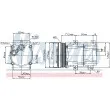 Compresseur, climatisation NISSENS 89205 - Visuel 1