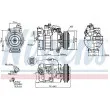 Compresseur, climatisation NISSENS 89208 - Visuel 1