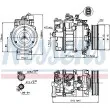 Compresseur, climatisation NISSENS 89210 - Visuel 1