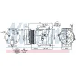 Compresseur, climatisation NISSENS 89217 - Visuel 1