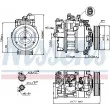 Compresseur, climatisation NISSENS 89223 - Visuel 1