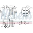 Compresseur, climatisation NISSENS 89226 - Visuel 1