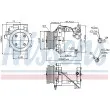 Compresseur, climatisation NISSENS 89227 - Visuel 1