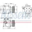 Compresseur, climatisation NISSENS 89230 - Visuel 1