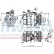 Compresseur, climatisation NISSENS 89231 - Visuel 1