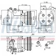 Compresseur, climatisation NISSENS 89233 - Visuel 1