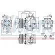 Compresseur, climatisation NISSENS 89235 - Visuel 1