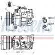 Compresseur, climatisation NISSENS 89237 - Visuel 1