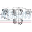 Compresseur, climatisation NISSENS 89249 - Visuel 1