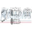 Compresseur, climatisation NISSENS 89251 - Visuel 1