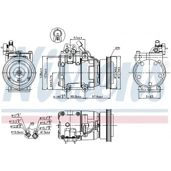 Compresseur, climatisation NISSENS 89264