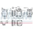 Compresseur, climatisation NISSENS 89265 - Visuel 1