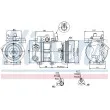 Compresseur, climatisation NISSENS 89273 - Visuel 1