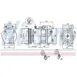Compresseur, climatisation NISSENS 89285 - Visuel 1