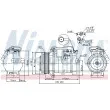 Compresseur, climatisation NISSENS 89315 - Visuel 1