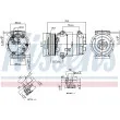Compresseur, climatisation NISSENS 89323 - Visuel 1