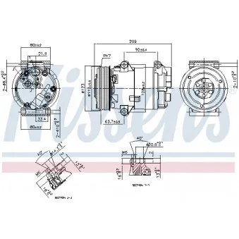 Compresseur, climatisation NISSENS 89323